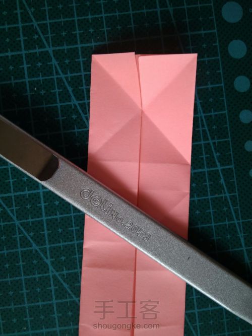 『实拍』一张纸折的爱心盒子 第10步