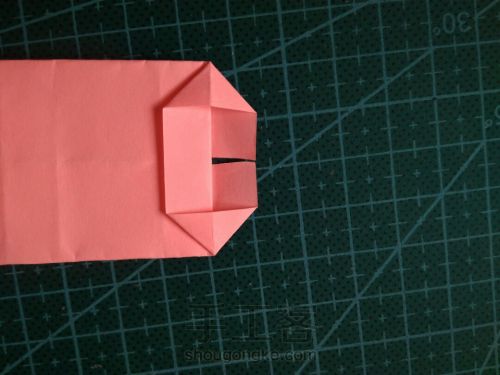 『实拍』一张纸折的爱心盒子 第13步