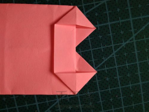 『实拍』一张纸折的爱心盒子 第14步