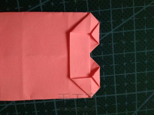 『实拍』一张纸折的爱心盒子 第15步