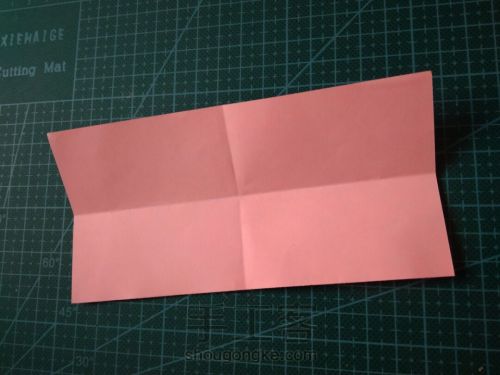 『实拍』一张纸折的爱心盒子 第2步