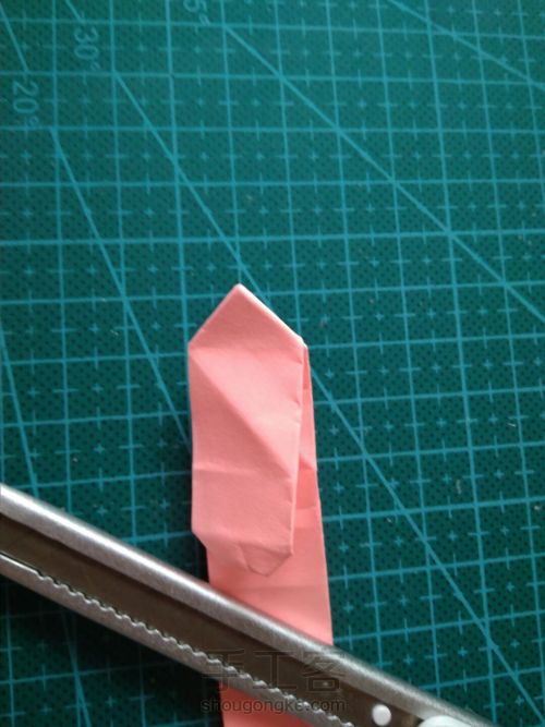 『实拍』一张纸折的爱心盒子 第21步