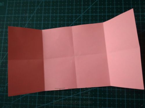 『实拍』一张纸折的爱心盒子 第3步