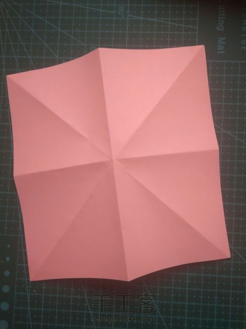 『实拍』一张纸折陀螺 第1步