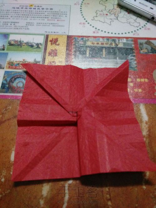 易烊千玺的千纸鹤玫瑰 第10步