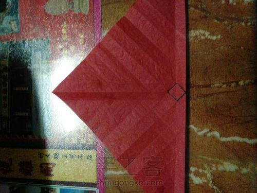 易烊千玺的千纸鹤玫瑰 第5步