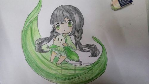 端午节手绘 第3步