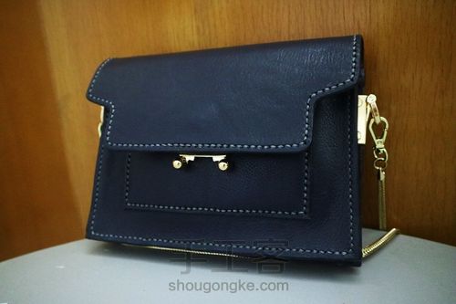 简化版Marni小风琴包 第1步