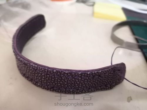 珍珠鱼皮手镯 第5步