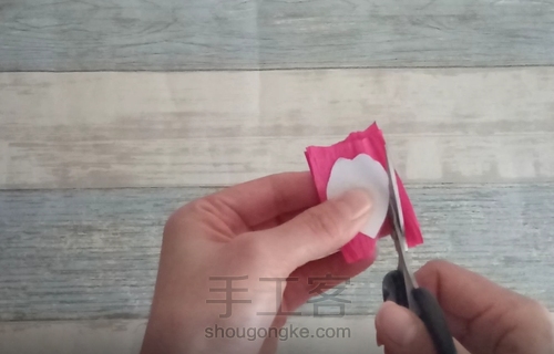 纸藤茶花教程 第3步