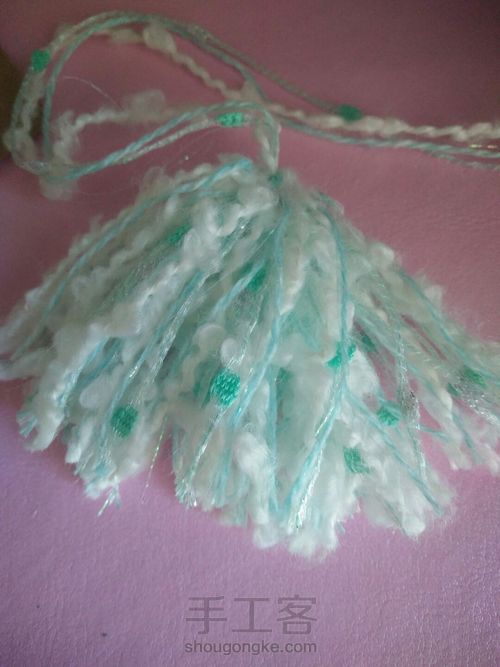 手帐流苏——薄荷之夏 第3步