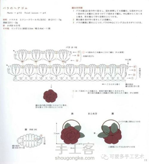 钩针小物，图解 第4步