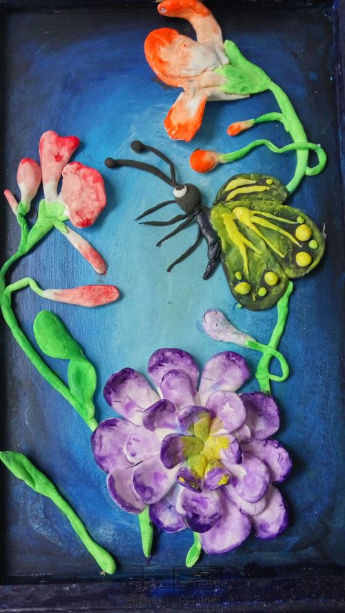 黏土---蝶恋花 第11步