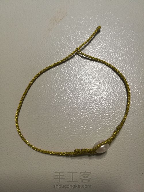 【原创】蕾丝金边珍珠手链 第28步