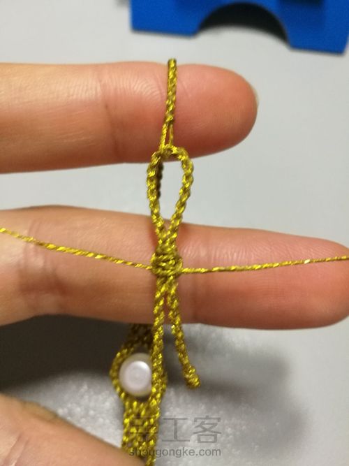 【原创】蕾丝金边珍珠手链 第29步