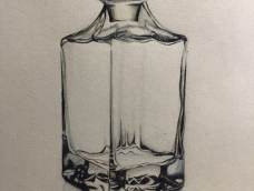 画一个玻璃质感的瓶子