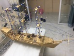 竹签制作大号帆船模型！