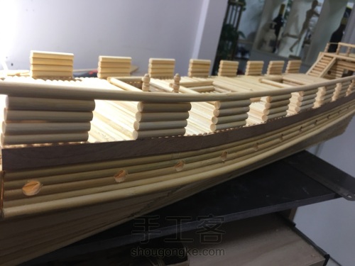 竹签制作大号帆船模型！ 第11步
