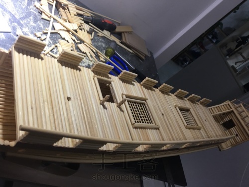 竹签制作大号帆船模型！ 第12步
