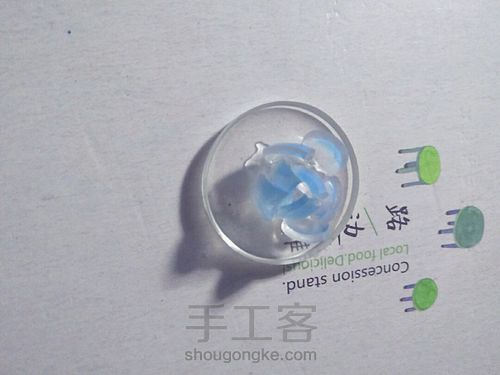 立体热缩   雪莲 第9步