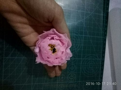 粘土牡丹蝴蝶教程图片 第12步