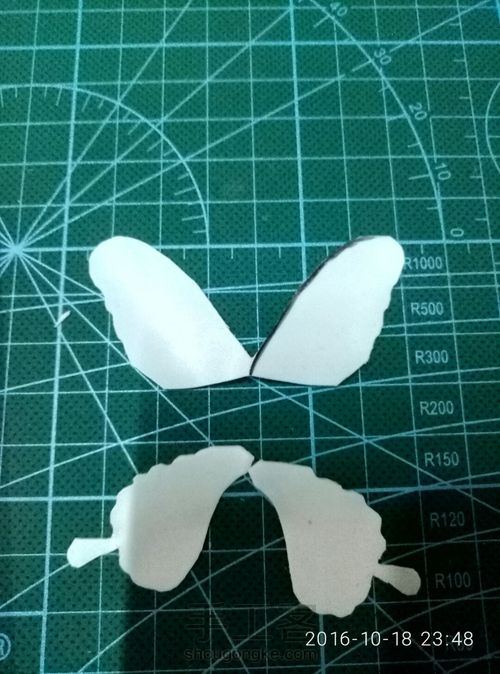 粘土牡丹蝴蝶教程图片 第24步