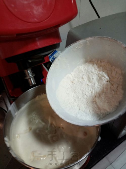 原创槐花蛋糕 第6步