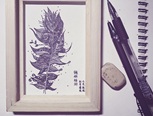不知道在哪儿见过的，不知道原作者是谁，然后试着自己画了下❤️
名字我起的