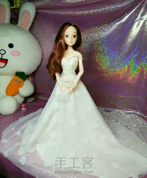 拖尾婚纱 第14步