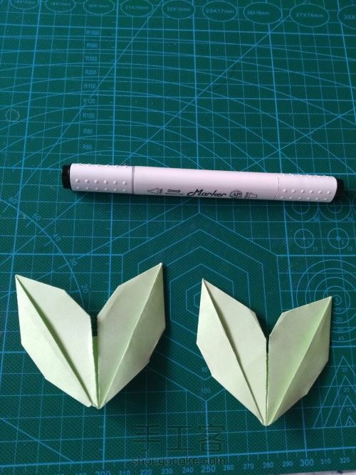折纸树叶～ 第16步
