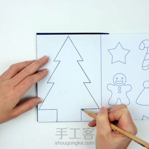 【圣诞树•原创木艺系列•宅猫猫】 第3步