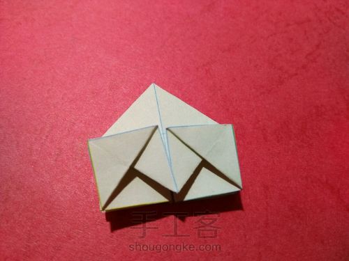 小蚂蚁教你折宝塔 第14步