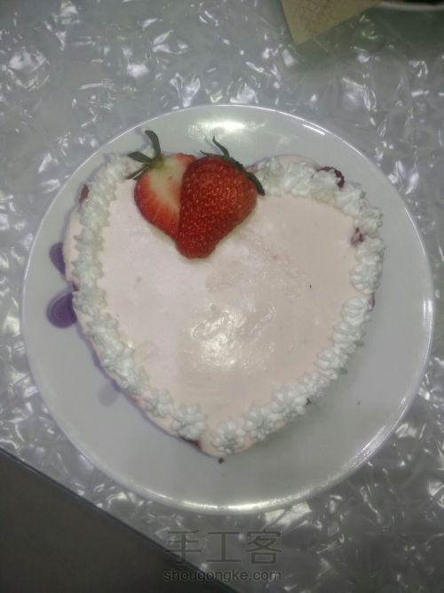 草莓慕斯蛋糕简单好吃6寸 第13步