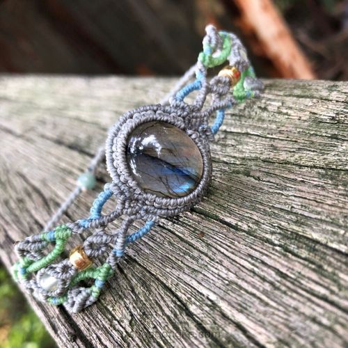 仿一款外网包石头手链 第1步