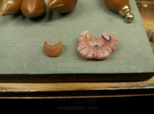 木与石结合的小笔架 第11步