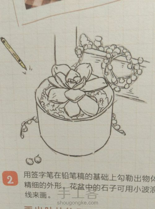 彩铅画 第3步