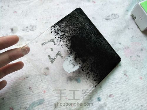 原宿风滴胶压板 第13步