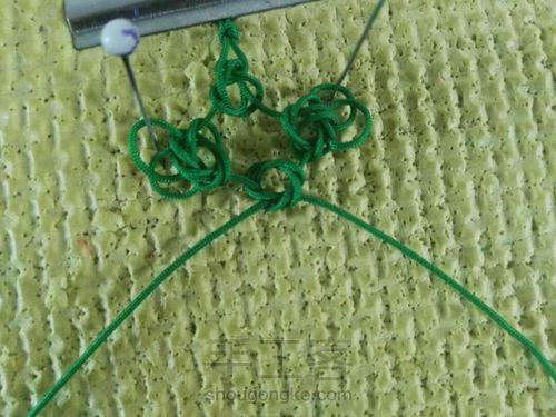 团锦冰花结教程 第12步