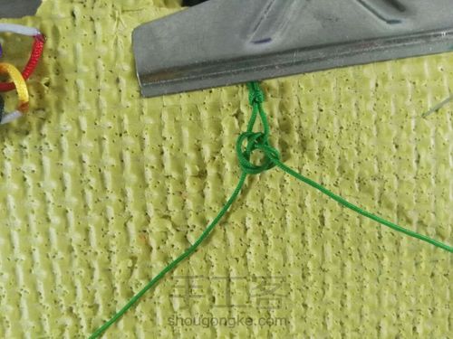 团锦冰花结教程 第2步