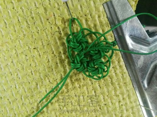 团锦冰花结教程 第38步