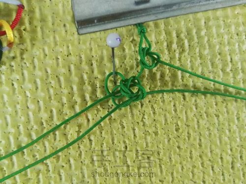 团锦冰花结教程 第6步