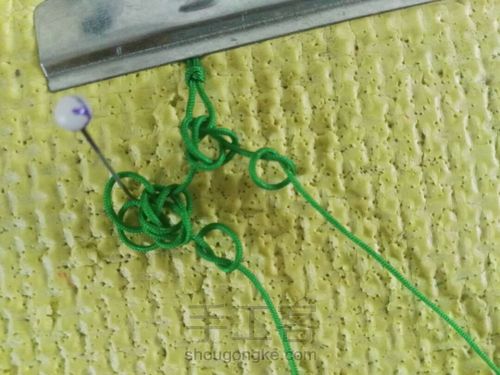 团锦冰花结教程 第8步