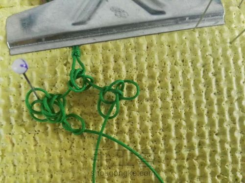 团锦冰花结教程 第9步