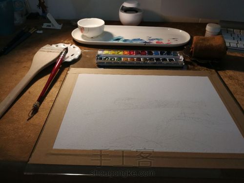 水彩丁丁猫儿 第3步