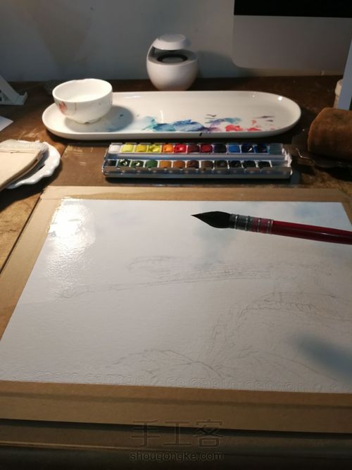 水彩丁丁猫儿 第4步