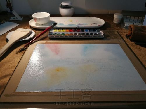 水彩丁丁猫儿 第5步