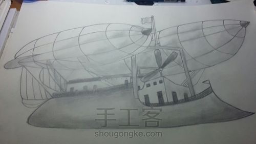 灰灰的飞。。。。。船。 第9步