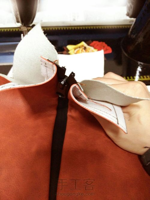 简约挎包 第6步