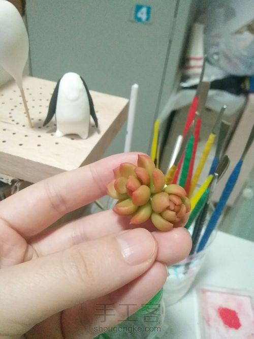 树脂多肉 第4步