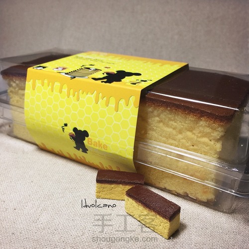 粘土制作-蜂蜜蛋糕 第2步